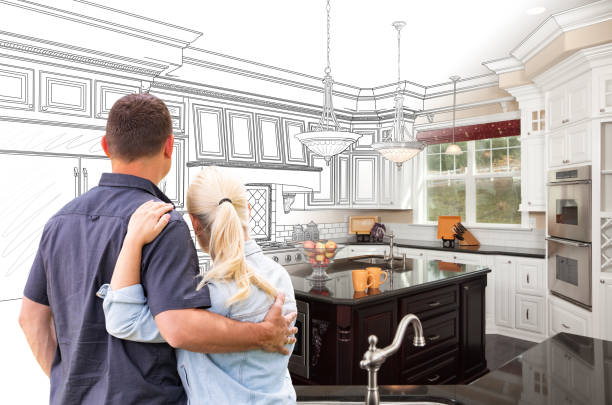 Custom kitchen cabinets installed in a Richboro home